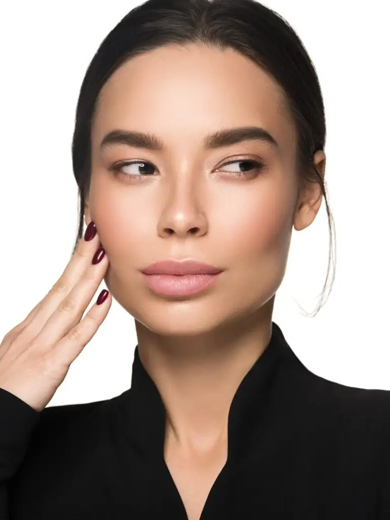 Asian woman beautiful face portrait beauty concept model